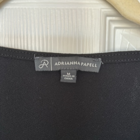 Adrianna Papell Sheer Dot Sleeve Top - Picture 3 of 4